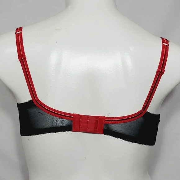 34DD Paramour 115009 Ellie Demi Unlined Lace Japanese Red Blossoms🌹 NWT - Picture 4 of 16